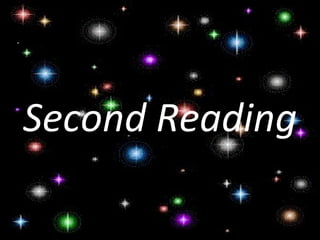 Second Reading
 