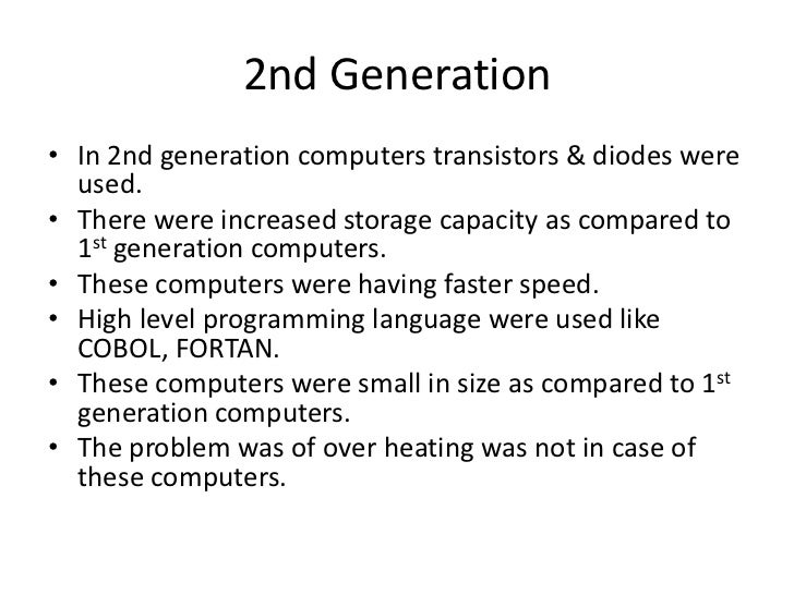 1st generation