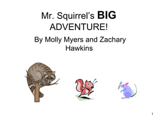Mr. Squirrel’s  BIG  ADVENTURE! By Molly Myers and Zachary Hawkins  