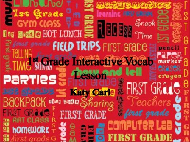 vocab lesson plans