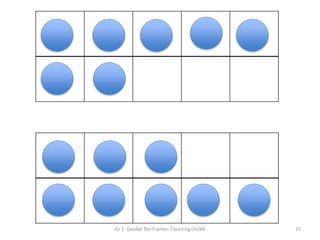 Gr 1: Double Ten Frames: Counting On/All 15
 