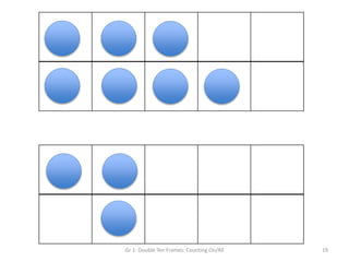 Gr 1: Double Ten Frames: Counting On/All 19
 