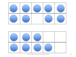 Gr 1: Double Ten Frames: Counting On/All 26
 