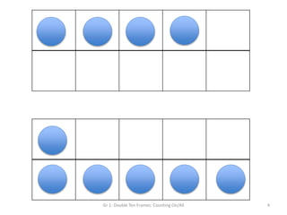 Gr 1: Double Ten Frames: Counting On/All 4
 