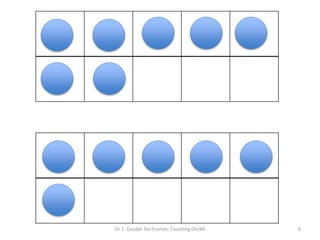 Gr 1: Double Ten Frames: Counting On/All 6
 