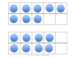 Gr 1: Double Ten Frames: Counting On/All 8
 