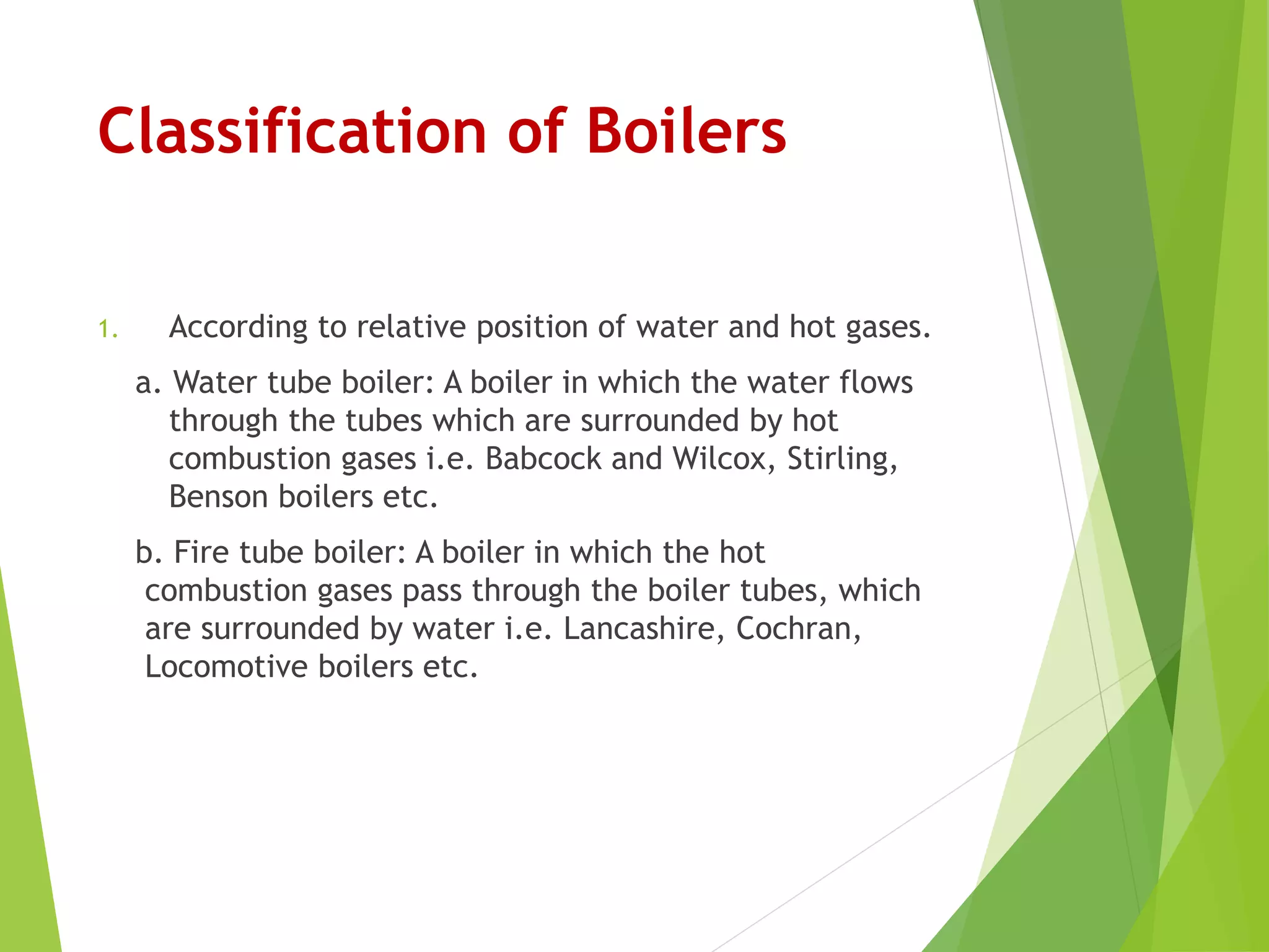 boiler & classification of boiler PPT
