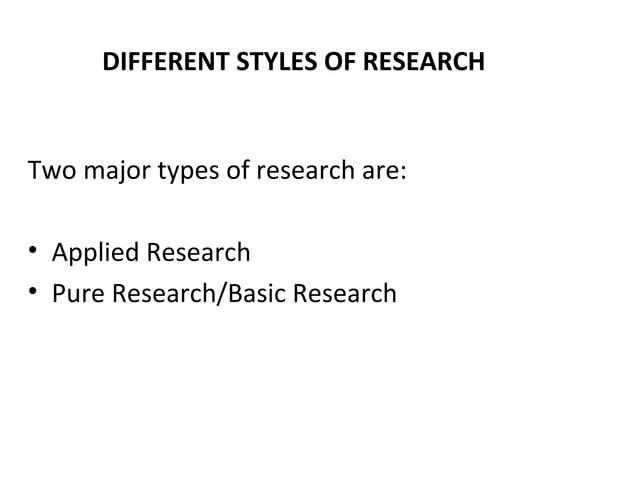 RESEARCH METHODS LESSON 1