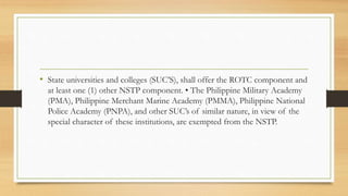 National Service Training Program- NSTP. | PPTX