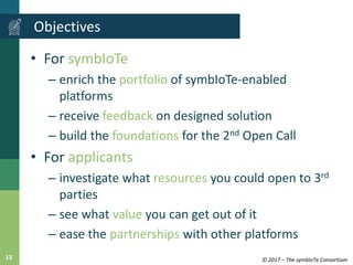 Open Call Slide Webinar on 1st Open Call - slideset | PPTX