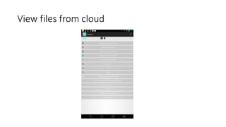 View files from cloud
 
