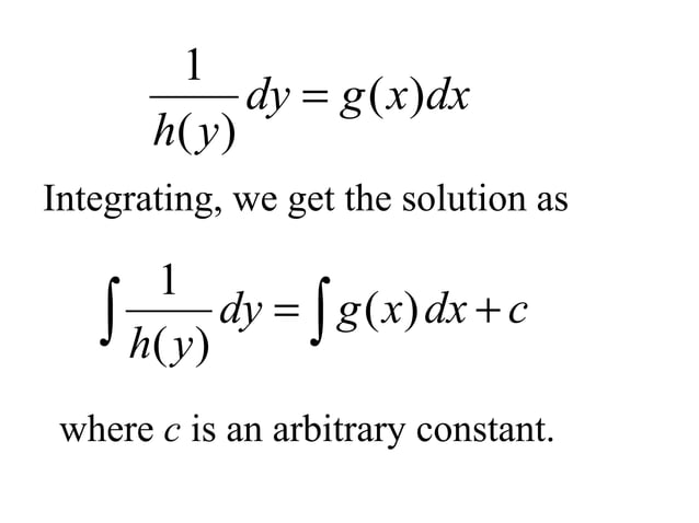 1st order differential equations | PPT