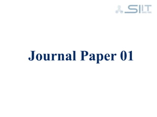 Journal Paper 01
 