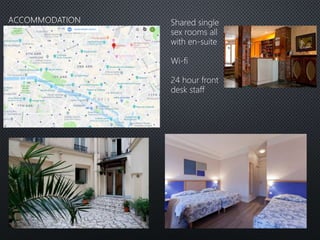 Shared single
sex rooms all
with en-suite
Wi-fi
24 hour front
desk staff
 