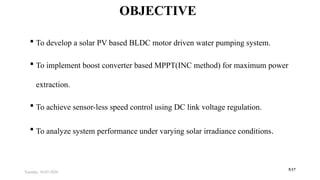 Efficient Solar PV Array Fed BLDC Motor Driven Water Pump System for ...