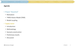 Actors’ behaviour analysis in a decentralised energy system: Overview ...