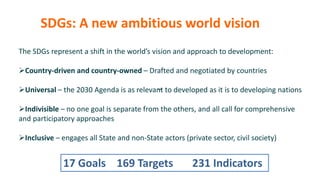 Placing Food and Agriculture on the national SDGs agenda | PPTX