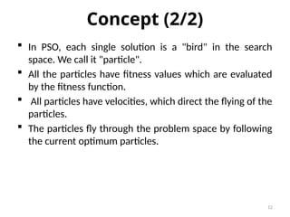 Bio inspired techniques and swarm intelligence | PPTX