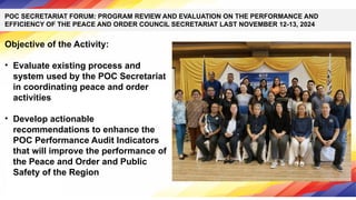 Secretariat Programs 1st qtr MPOC Meeting Secretariat Report.pptx