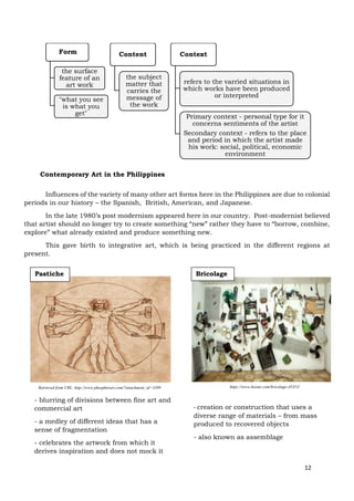 1st Quarter MODULE 1 on CONTEMPORARY PHILIPPINE ARTS from the REGIONS ...