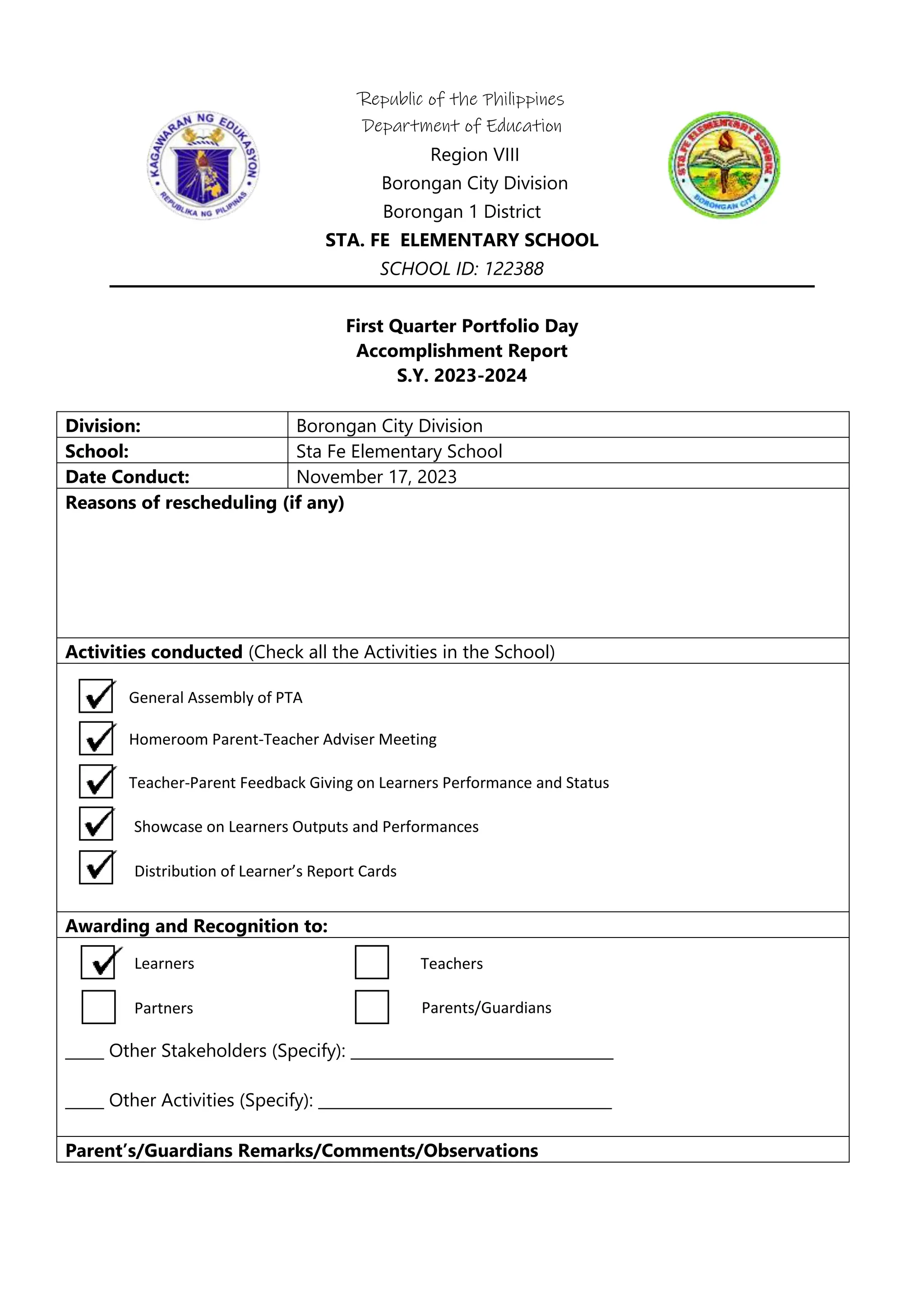 1st Quarter Portfolio Day ACR.docx