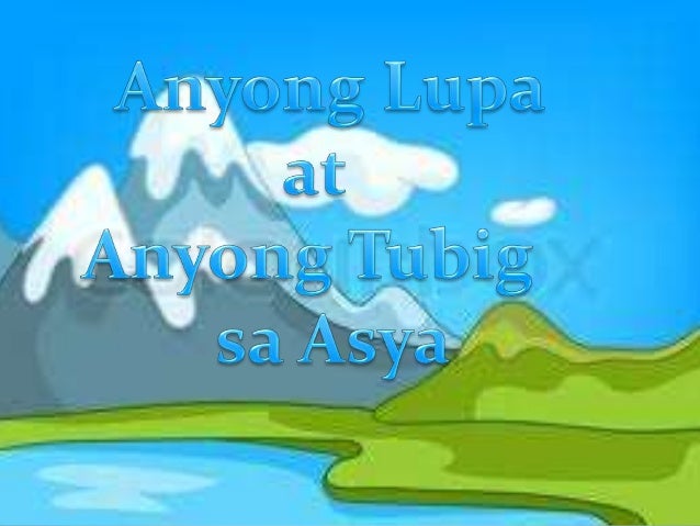 Anyong Tubig Sa Pilipinas