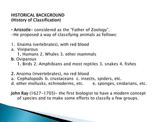Classifiction and Nomenclature of Kingdoms of Life | PPTX