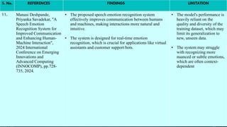 Speech based emotion recognition using artificial intelligence | PPTX
