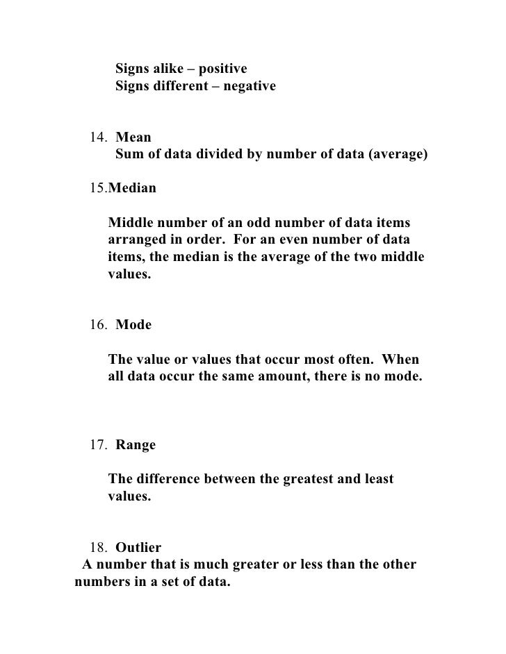 7th grade math notes