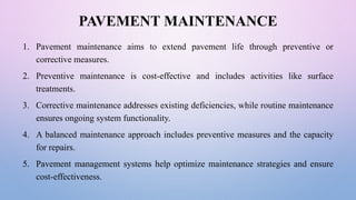 Maintenance Design of flexible pavement by using CBR method | PPTX