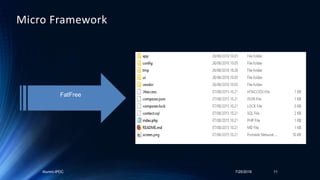 Alumni-IPDC 7/25/2018 11
FatFree
Micro Framework
 