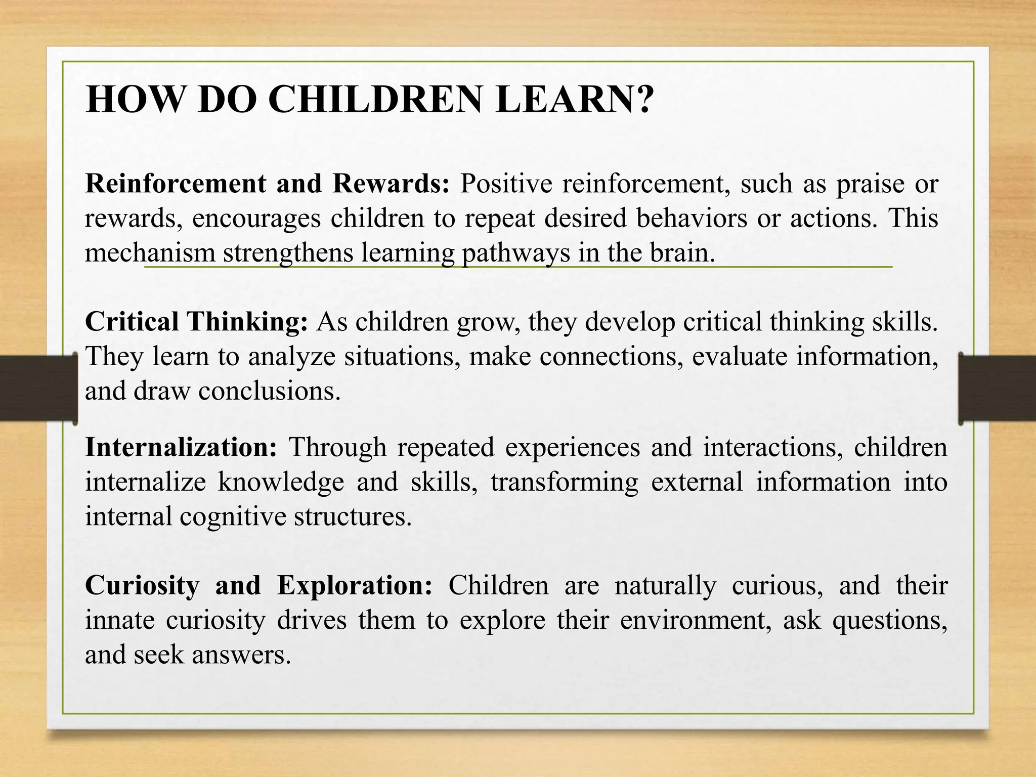 Learning and teaching | PPT