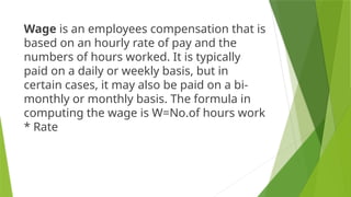 Salaries and wages-Business Mathematics Quarter 1 | PPTX