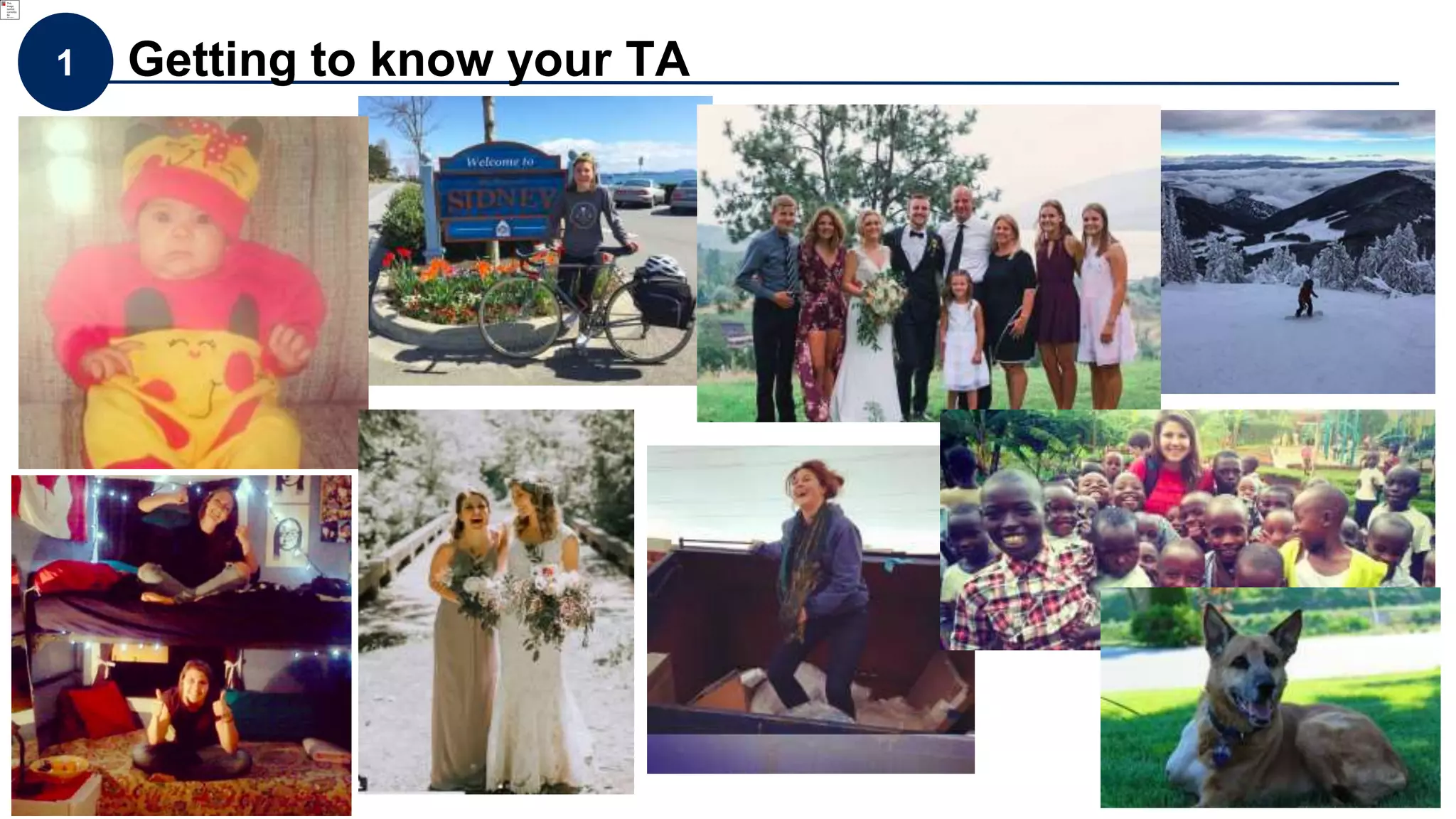 5
1 Getting to know your TA
 