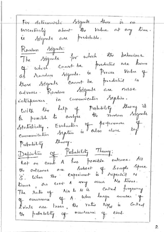 1st unit ac(random processes) vtu | PDF