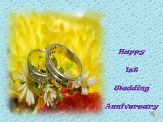 Happy 1st Wedding Anniversary 