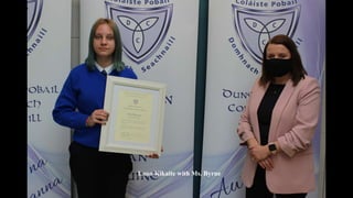 Luna Kikaite with Ms. Byrne
 