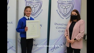 Katelyn Robinson with Ms. Byrne
 
