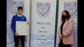 Mohammad Jamal Eddin with
Ms. Byrne
 