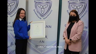 Sadhbh Emmet with Ms. Byrne
 