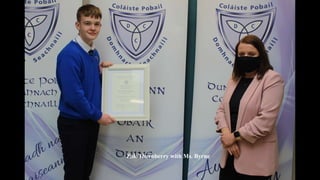 Zak Thornberry with Ms. Byrne
 