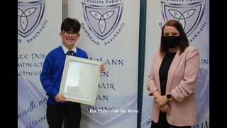 Ben Porter with Ms. Byrne
 