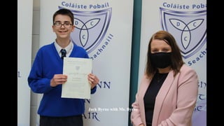 Jack Byrne with Ms. Byrne
 