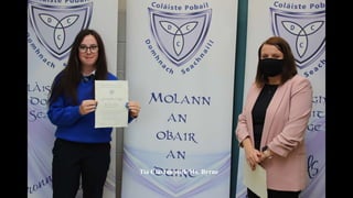 Tia Claxton with Ms. Byrne
 