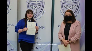 Alsiha Daly with Ms. Byrne
 