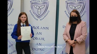 Isabella Dunne with Ms. Byrne
 