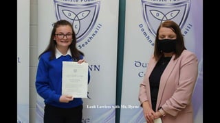 Leah Lawless with Ms. Byrne
 