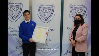 Jamie West with Ms. Byrne
 