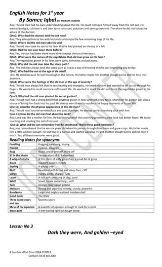 1styearenglishnotes 151118133825-lva1-app6892 | PDF