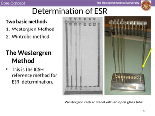 Westrgren Rack 1st year_Introduction to Wintrobe and Westergen..ppt